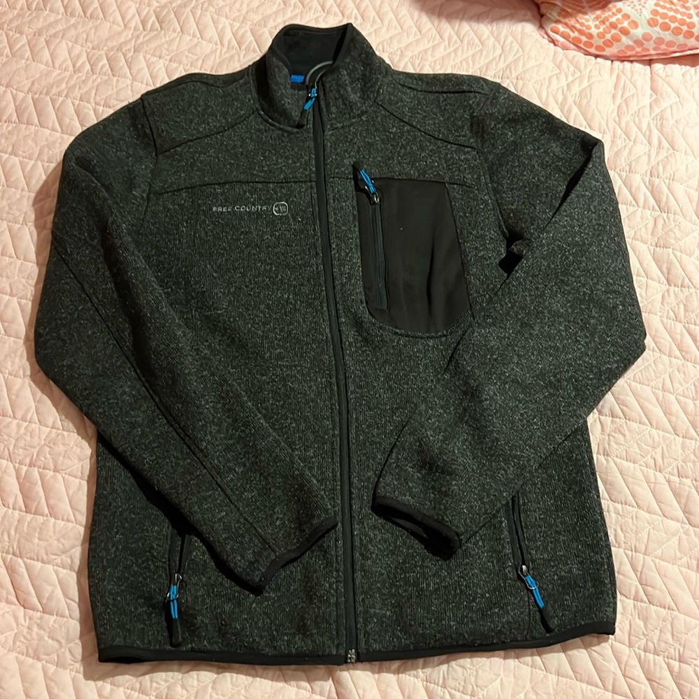 Free country small charcoal men’s jacket.